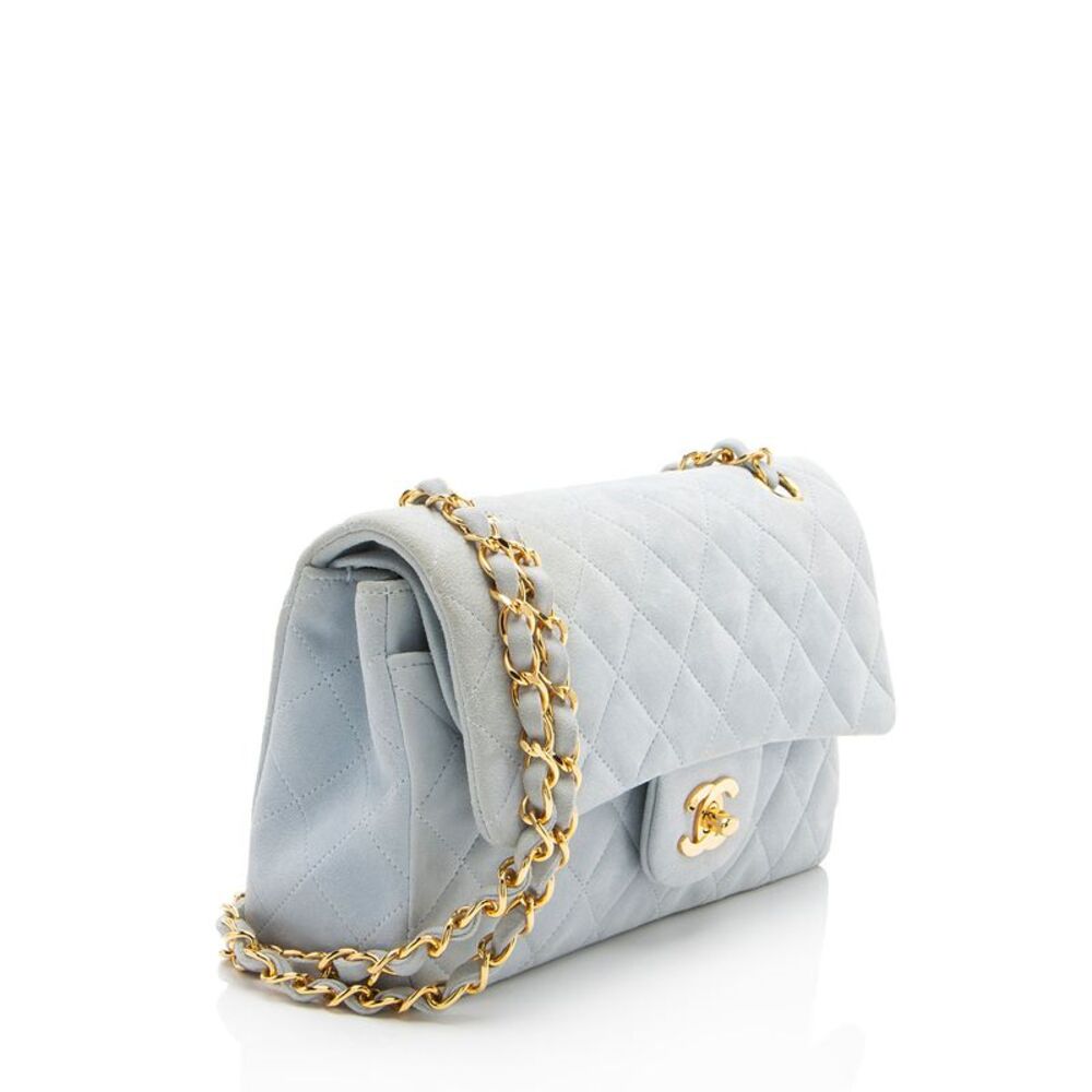 Chanel Vintage Suede Classic Small Double Flap Bag - Picture 2 of 15